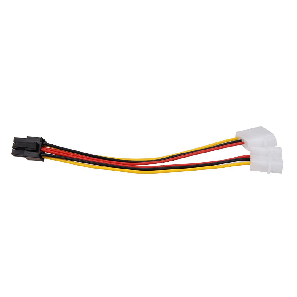 thumbnail image 4 of Conector adaptador convertidor de potencia Molex (4 pines) a PCI-E (6 pines) 10 Uds., 4 of 6