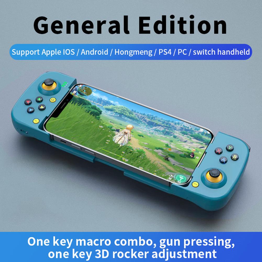thumbnail image 4 of Controlador de juego compatible con Bluetooth para teléfono móvil PUBG (azul), 4 of 9