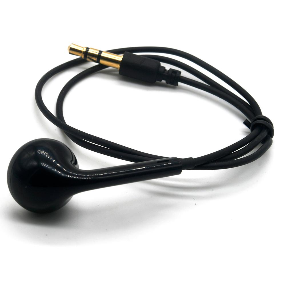 Un solo lado con cable en el auricular de botón de 3,5 mm con enchufe Walkie Talkie Mono Kit de auriculares