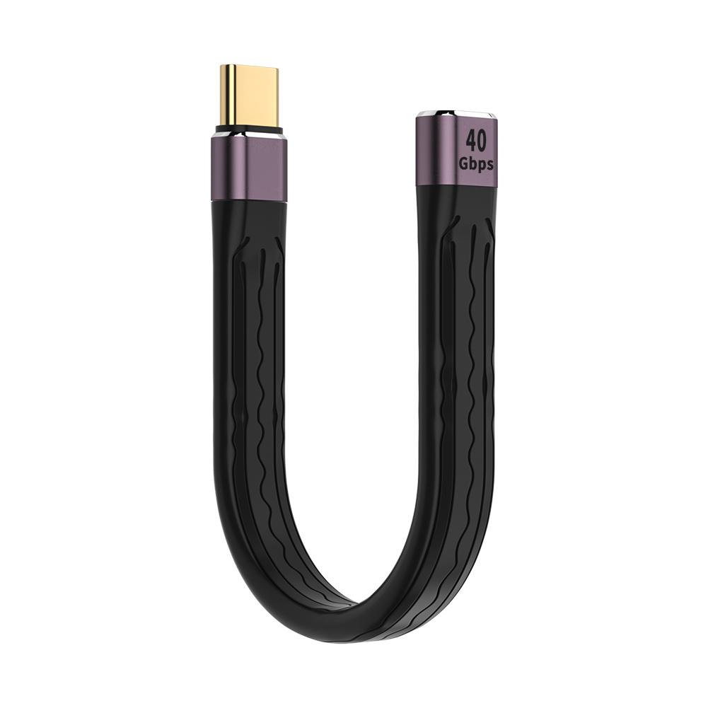 thumbnail image 3 of Cable de Datos USB 4.0 Gen3 Tipo C a Tipo C 40Gpbs 100W Flexible, 3 of 8