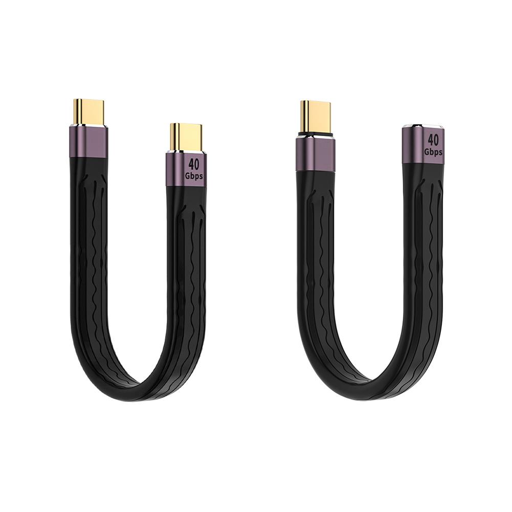 thumbnail image 1 of Cable de Datos USB 4.0 Gen3 Tipo C a Tipo C 40Gpbs 100W Flexible, 1 of 8
