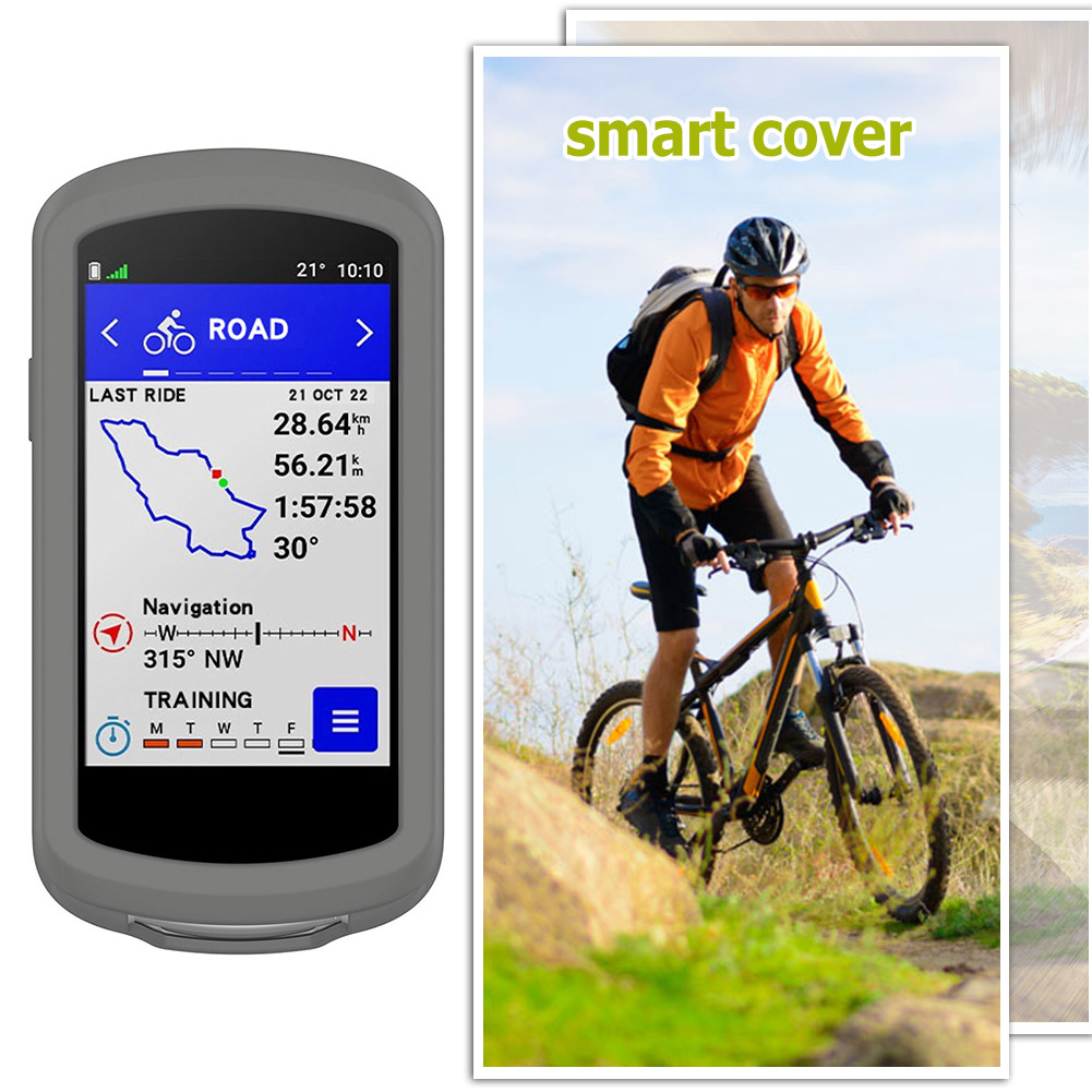 thumbnail image 1 of Funda Silicona GPS Ciclismo Computadora Anticaída para Garmin Edge 1040 Ehuebsd Gris Oscuro, 1 of 7