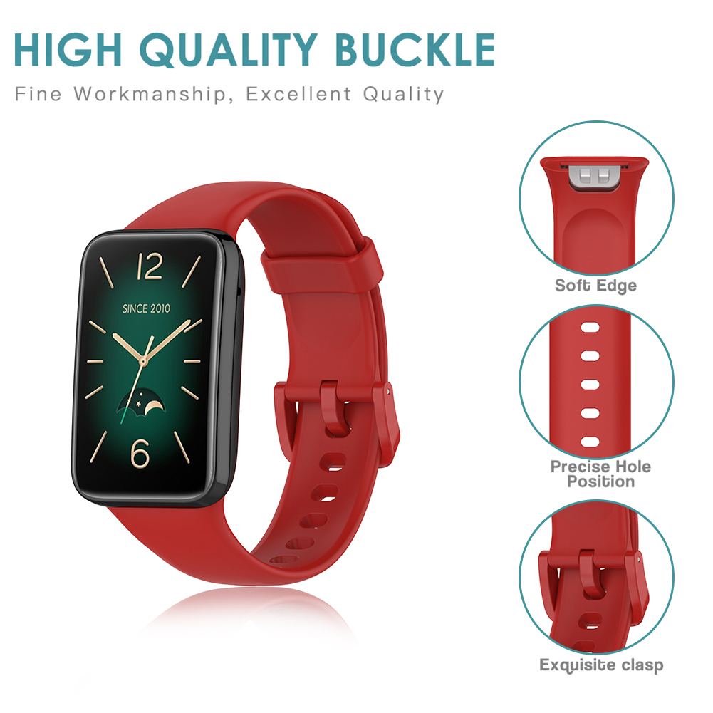 thumbnail image 5 of Correa Deportiva Correa de Silicona Ajustable Transpirable para Xiaomi Mi Band 7 Pro Roja, 5 of 6