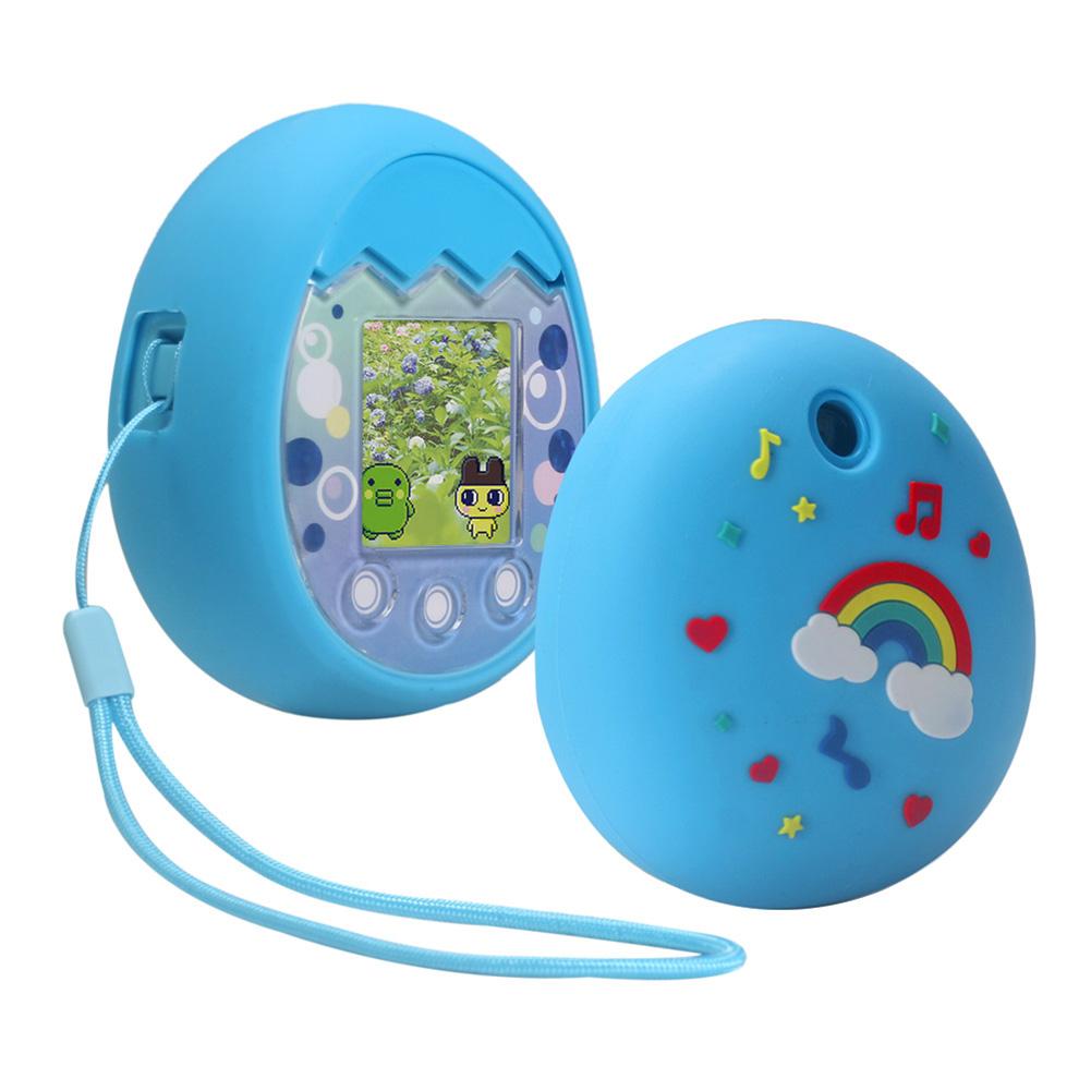 Protector electrónico para máquina de mascotas, cubierta impermeable para Tamagotchi Pix (azul)