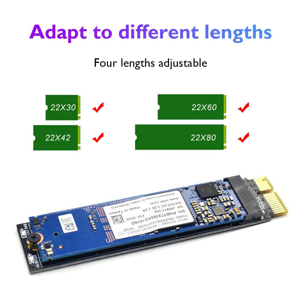 thumbnail image 5 of Tarjeta adaptadora de conversión M.2 NVME SSD PCIE M2 Key SSD Drive Riser para ordenador portátil, 5 of 5