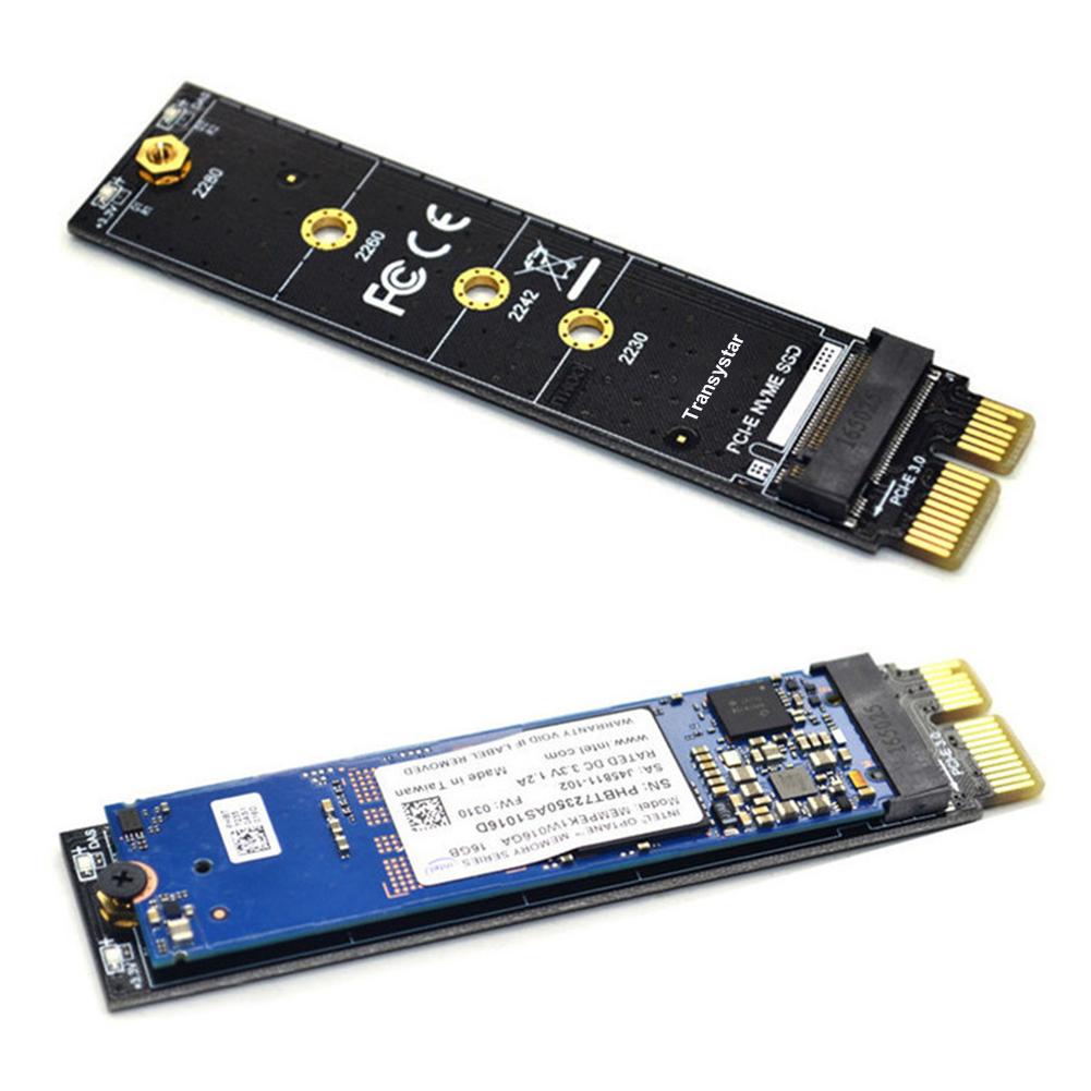 Tarjeta adaptadora de conversión M.2 NVME SSD PCIE M2 Key SSD Drive Riser para ordenador portátil