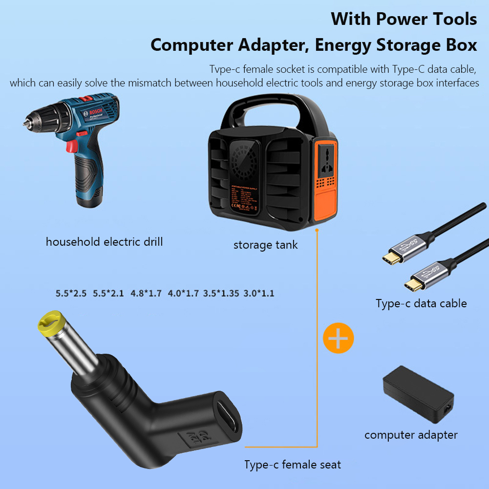 thumbnail image 2 of Adaptador 12V PD Tipo-C a DC Convertidor para ventilador de enrutador (DC5.5x2.5), 2 of 5