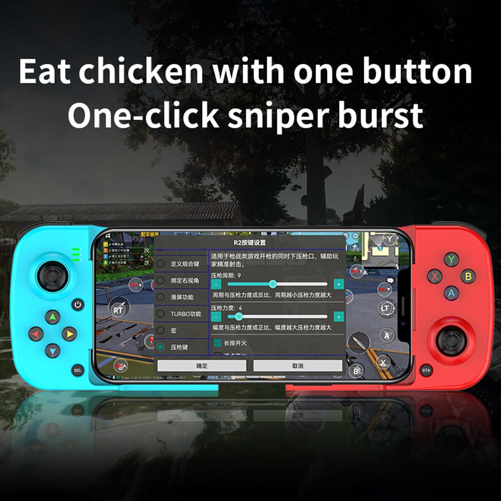 thumbnail image 2 of Controlador compatible con Bluetooth para teléfono móvil PUBG (azul verde), 2 of 9