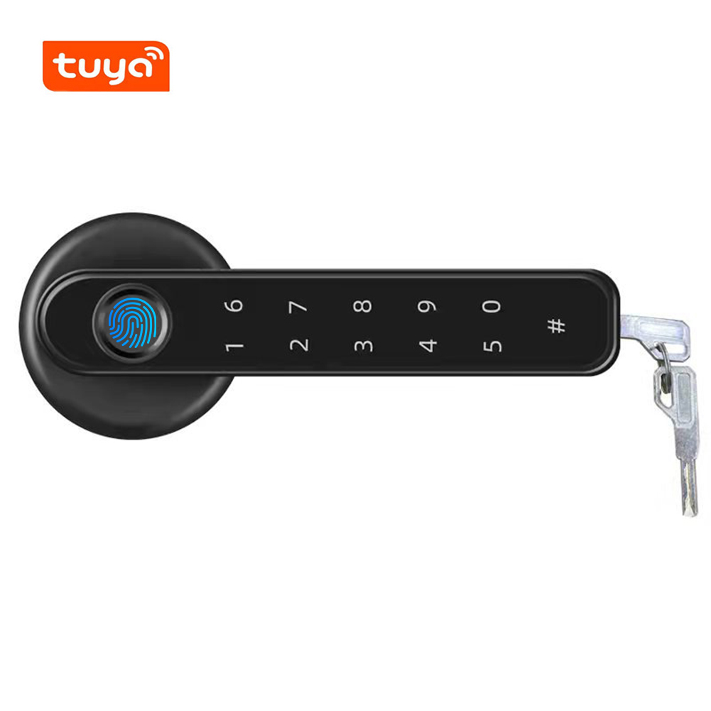 thumbnail image 3 of Cerradura de puerta electrónica compatible con Bluetooth Cerradura inteligente de entrada sin llave para apartamento, 3 of 9