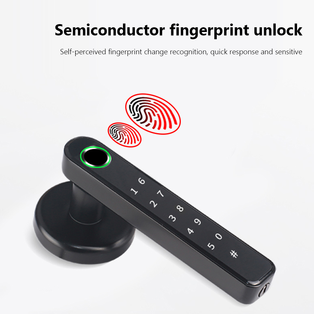 Cerradura de puerta electrónica compatible con Bluetooth Cerradura inteligente de entrada sin llave para apartamento