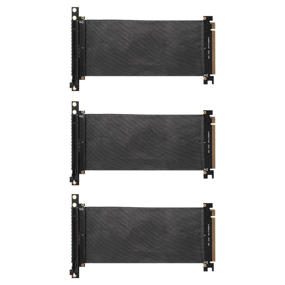Cable de extensión PCIe 3.0 16X Tarjeta elevadora de cinta de 90 grados 16X a 16X (20 cm)