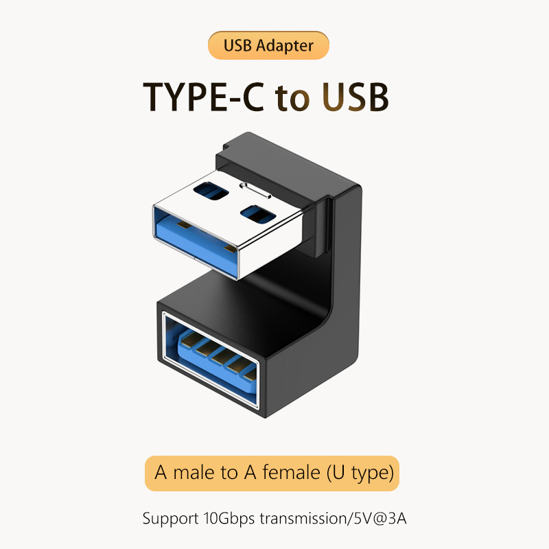 thumbnail image 4 of Adaptador 5V 3A Conector 10Gbps Tipo-A a Tipo-A OTG para Computadora (F), 4 of 5