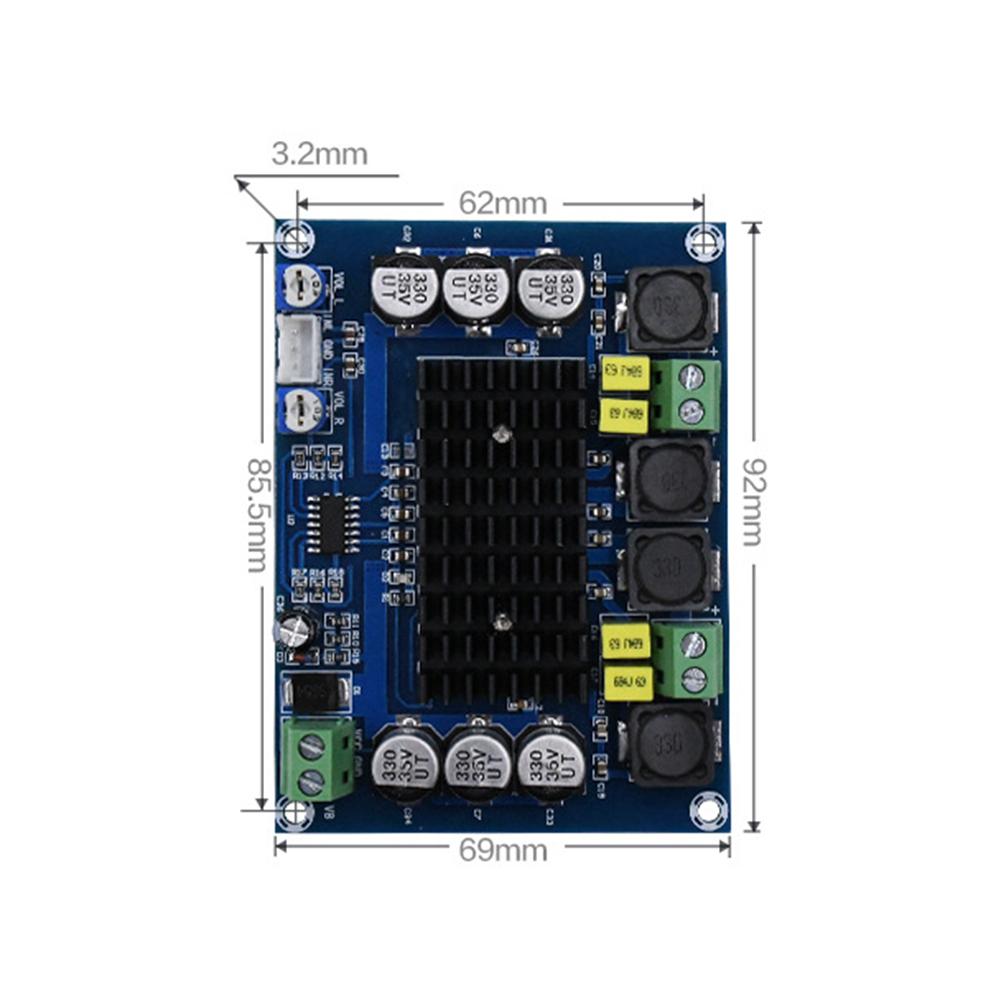 thumbnail image 2 of XH-M543 TPA3116D2 120Wx2 Kit de placa de subwoofer amplificador digital de doble canal, 2 of 5