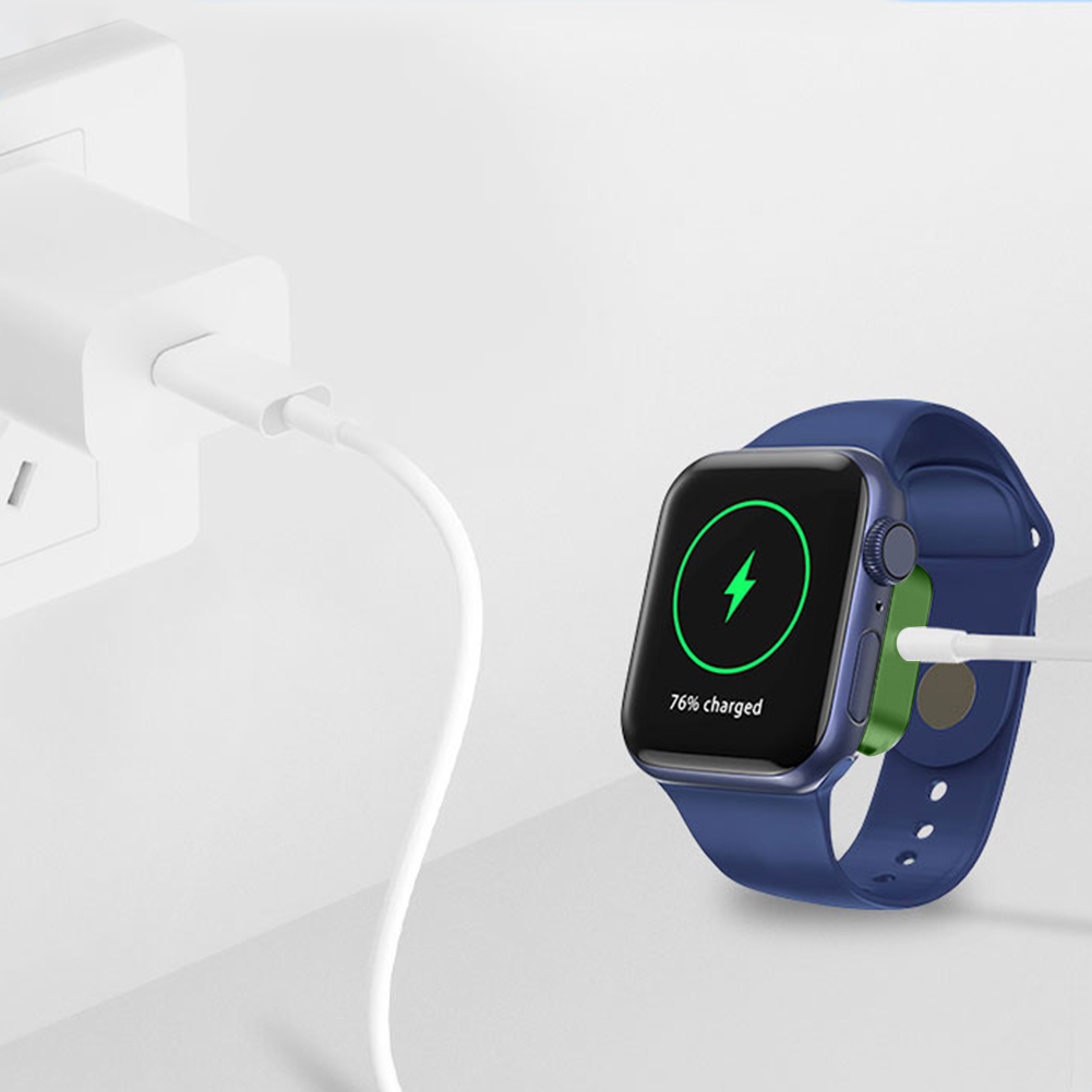 thumbnail image 4 of Cargador con cable magnético tipo C para Apple Watch Ultra 49 mm/8 7 6 (con cable verde, 4 of 6
