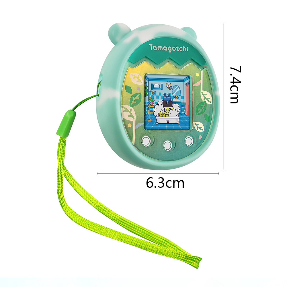 thumbnail image 2 of Protector completo impermeable con cubierta de máquina de juego de mascotas Lanyard para Tamagotchi Pix, 2 of 8