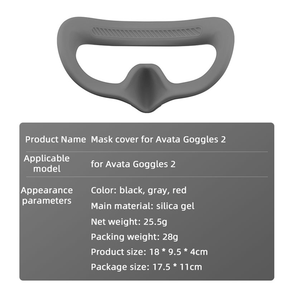 thumbnail image 1 of Silicona Drone Gafas Eye Pad Accesorios cómodos para DJI Avata Goggles 2, 1 of 9