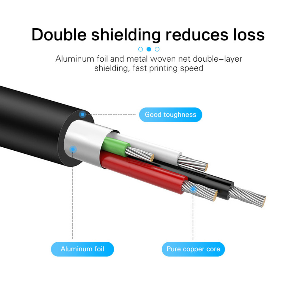 thumbnail image 1 of Cable de impresora USB 2.0 Ehuebsd 480 Mbps, 1 of 9