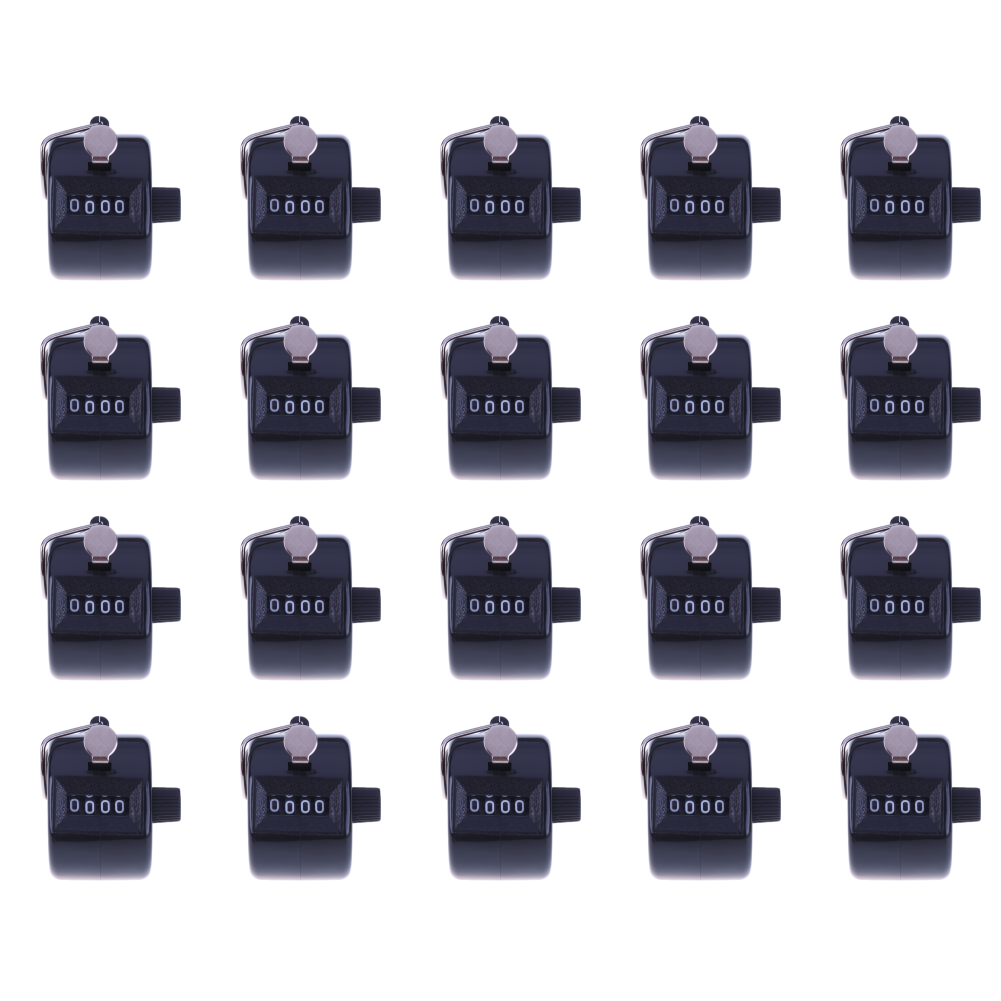 thumbnail image 3 of Contador Clicker Contadores de números de 4 dígitos Carcasa de plástico de mano (negro), 3 of 9