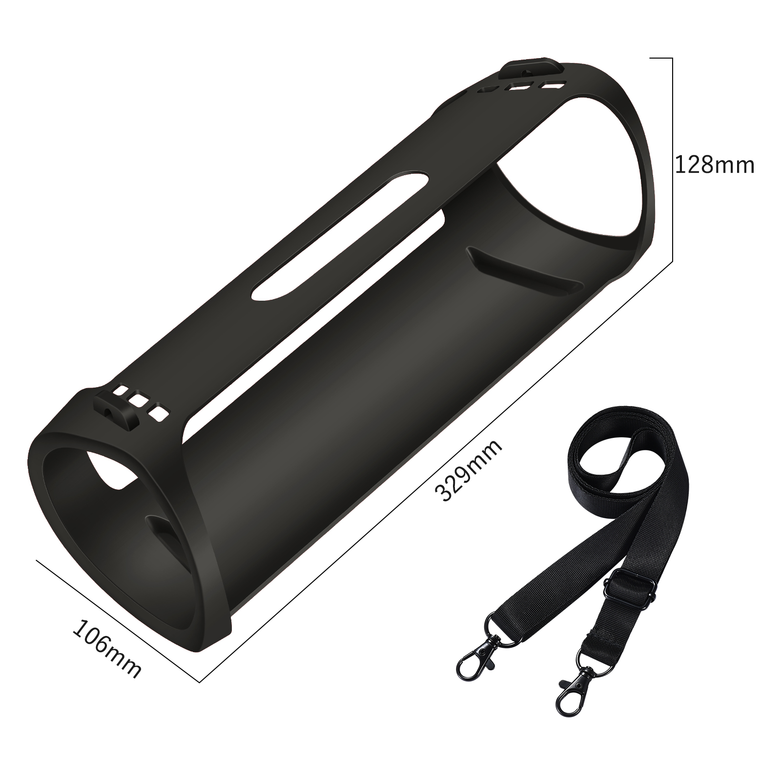 thumbnail image 2 of Bolsa de transporte impermeable Funda protectora de silicona portátil para SONY SRS-XB43, 2 of 9