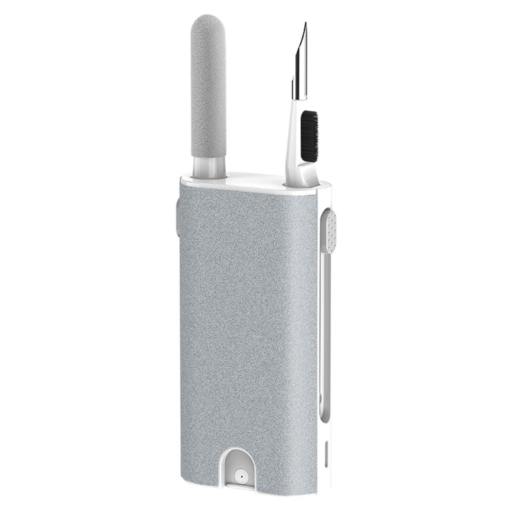 thumbnail image 4 of Kit de limpieza 5 en 1, auriculares, estuche, cepillo de limpieza para teléfono móvil, gris, 4 of 9