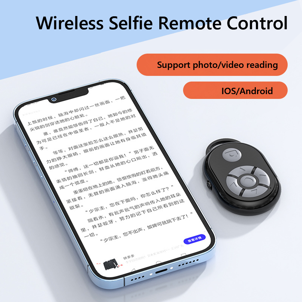 thumbnail image 5 of Selfie de teléfono móvil con batería de obturador de cámara inalámbrica de 10 m para iOS Android, 5 of 9