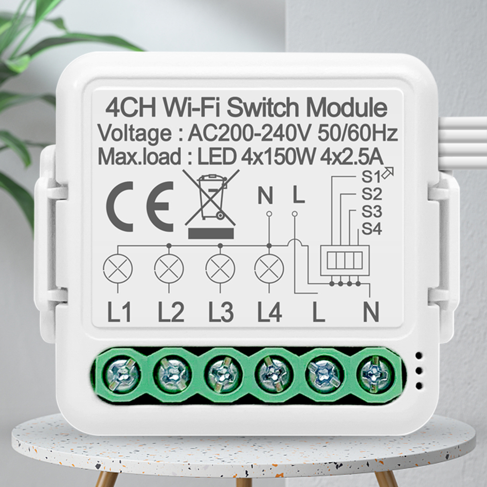 thumbnail image 1 of 1/2/3/4 Gang Touch Switch Smart Life El control remoto funciona con Alexa Google Home, 1 of 9