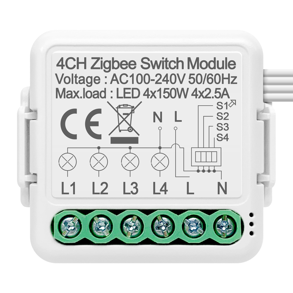 thumbnail image 4 of Módulo de interruptor inteligente ZigBee Módulo de interruptor de luz de control remoto Programación del temporizador, 4 of 9