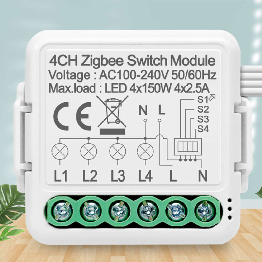thumbnail image 1 of Módulo de interruptor inteligente ZigBee Módulo de interruptor de luz de control remoto Programación del temporizador, 1 of 9