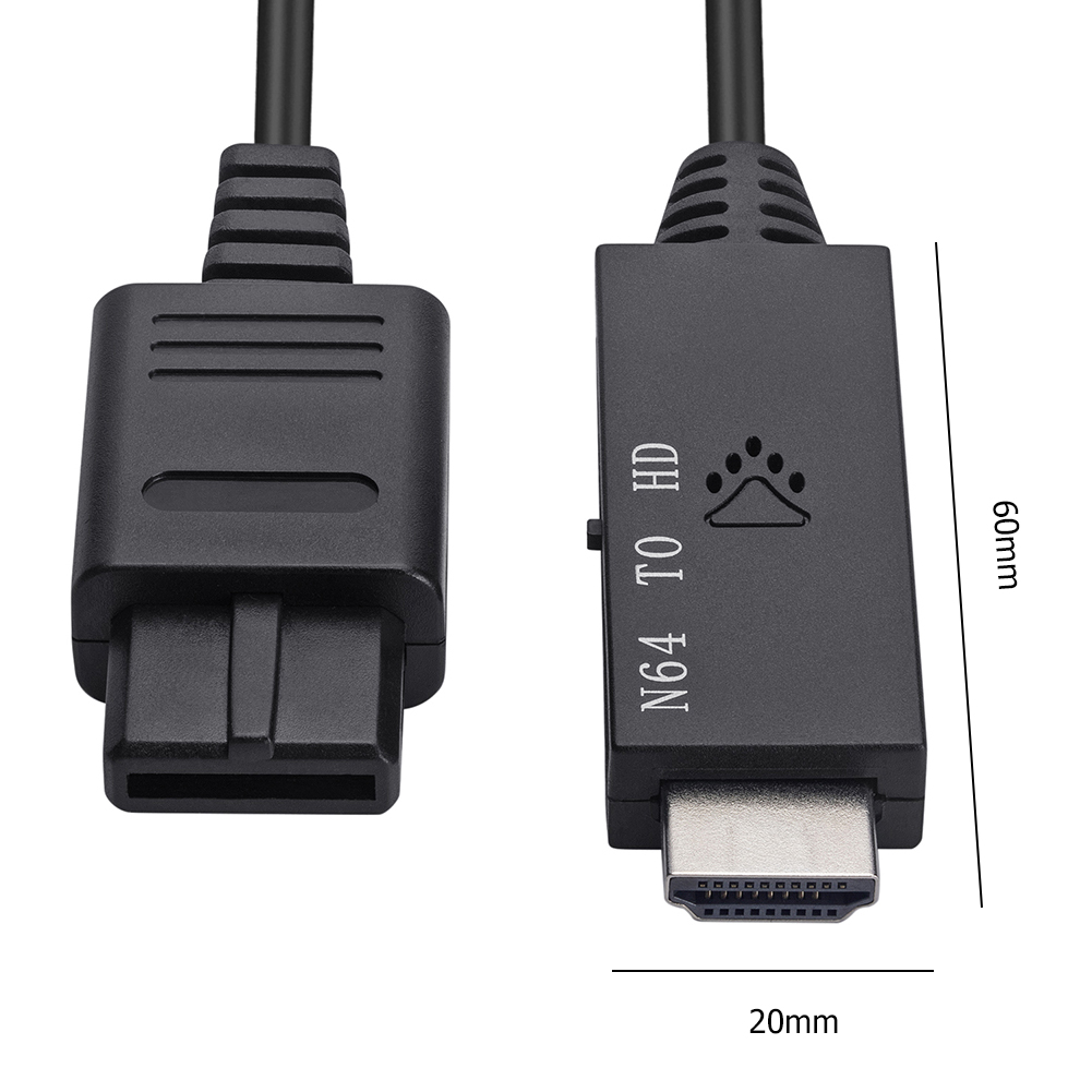thumbnail image 2 of Cable convertidor Ehuebsd 1 m Adaptador de consola N64 a HDMI para SNES/NGC/SFC, 2 of 9