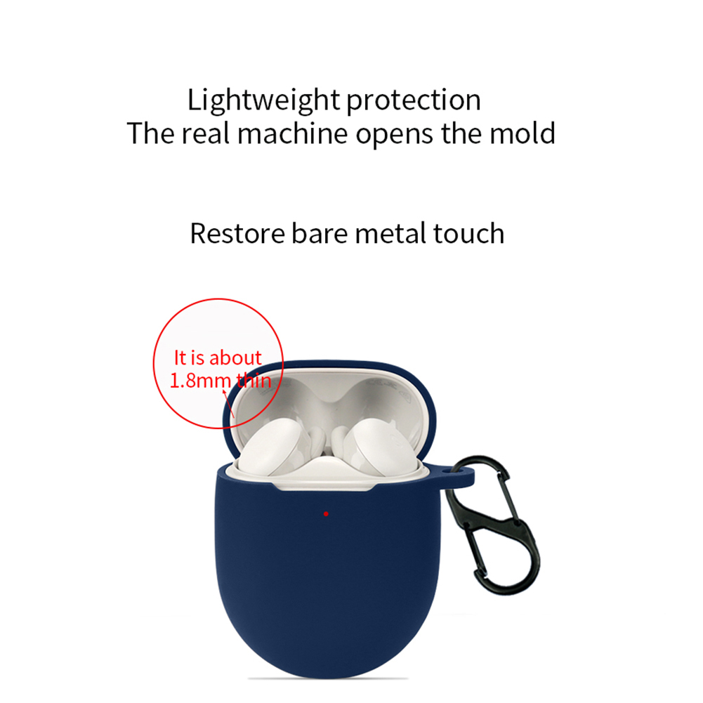 thumbnail image 5 of Funda protectora de silicona suave con gancho lavable para Google Pixel Buds A-Series, 5 of 9