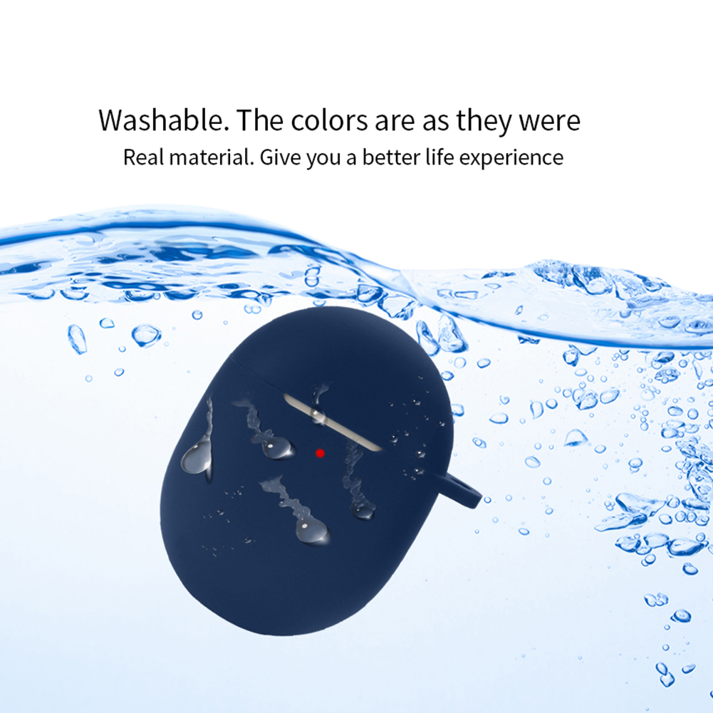 Funda protectora de silicona suave con gancho lavable para Google Pixel Buds A-Series