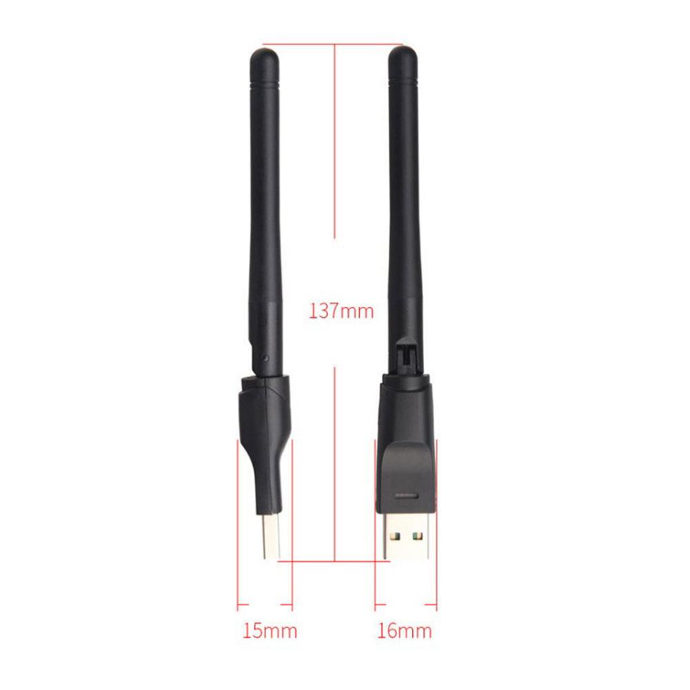 thumbnail image 2 of uds 150Mbps Mini adaptador WiFi 2,4GHz tarjeta de red inalámbrica USB para PC ordenador portátil de escritorio, 2 of 7