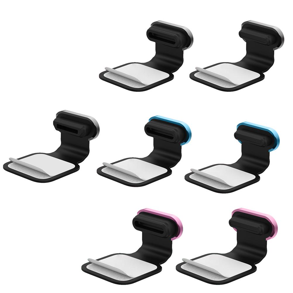 Tapa de tapón de enchufe de base para cargador de teléfono Ehuebsd tipo C negro 6 uds