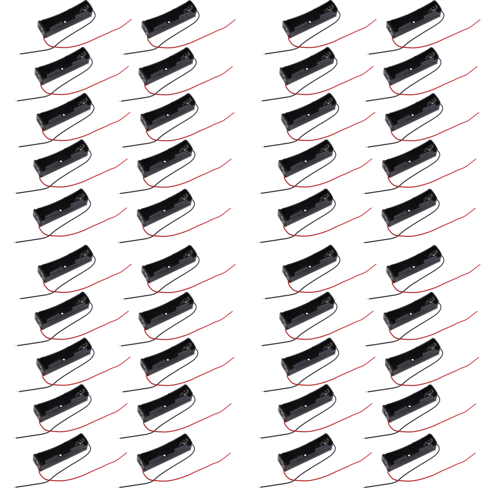 thumbnail image 3 of Nuevo 10 Uds 18650 batería 3,6 ~ 4,2 V caja de soporte de Clip negro, 3 of 9
