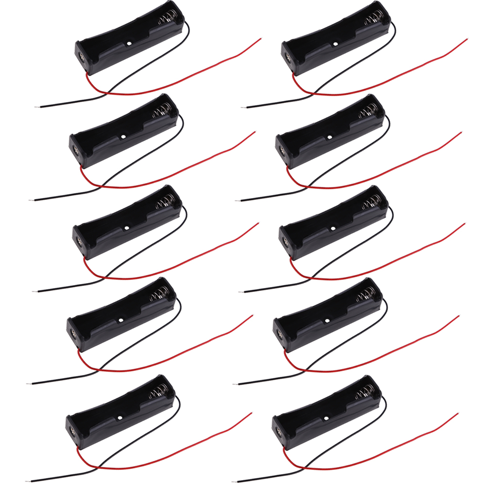 thumbnail image 1 of Nuevo 10 Uds 18650 batería 3,6 ~ 4,2 V caja de soporte de Clip negro, 1 of 9