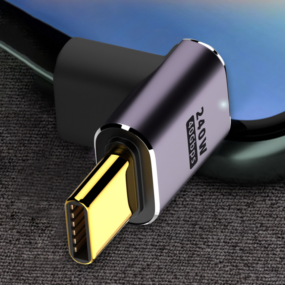 Adaptador Tipo C A Tipo C - Adaptador De ángulo USB 4.0 De 8K