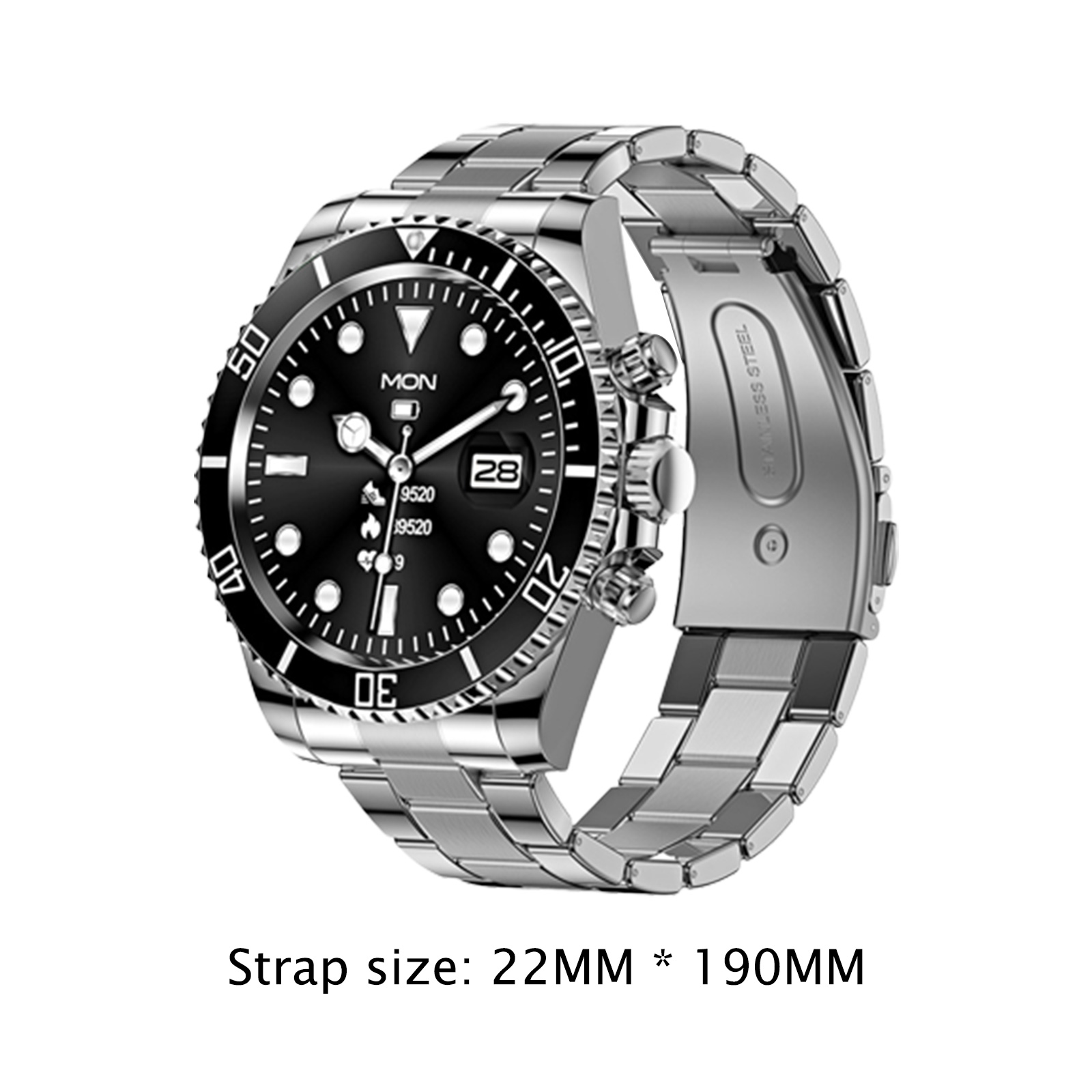 thumbnail image 2 of Reloj inteligente AW12 de 1,3 pulgadas con pantalla táctil completa, relojes deportivos de 320 mAh para Android IOS, 2 of 6