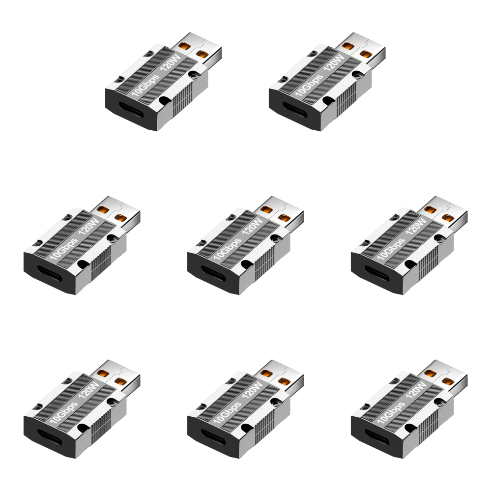 thumbnail image 3 of Adaptador de carga USB3.0 a tipo C 10Gbps de alta velocidad 120W para tableta y teléfono móvil, 3 of 9
