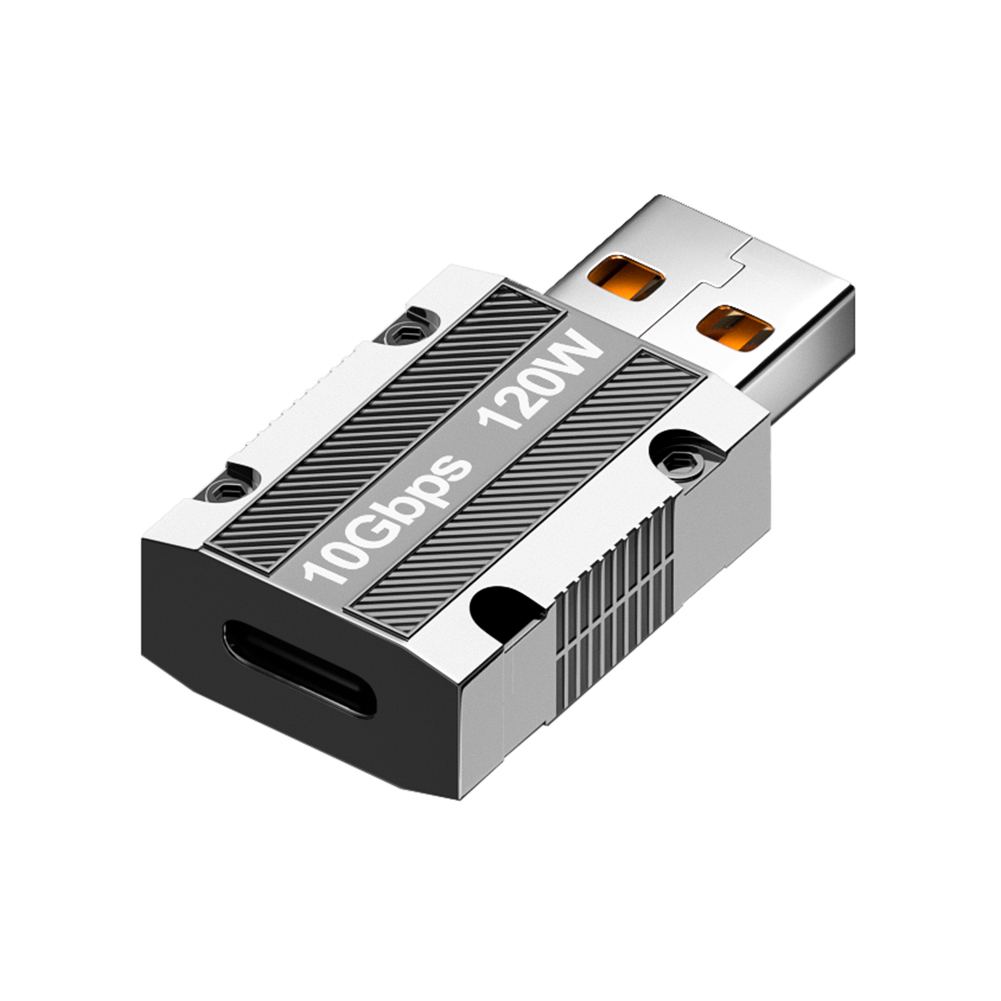 thumbnail image 4 of Adaptador de carga USB3.0 a tipo C 10Gbps de alta velocidad 120W para tableta y teléfono móvil, 4 of 9