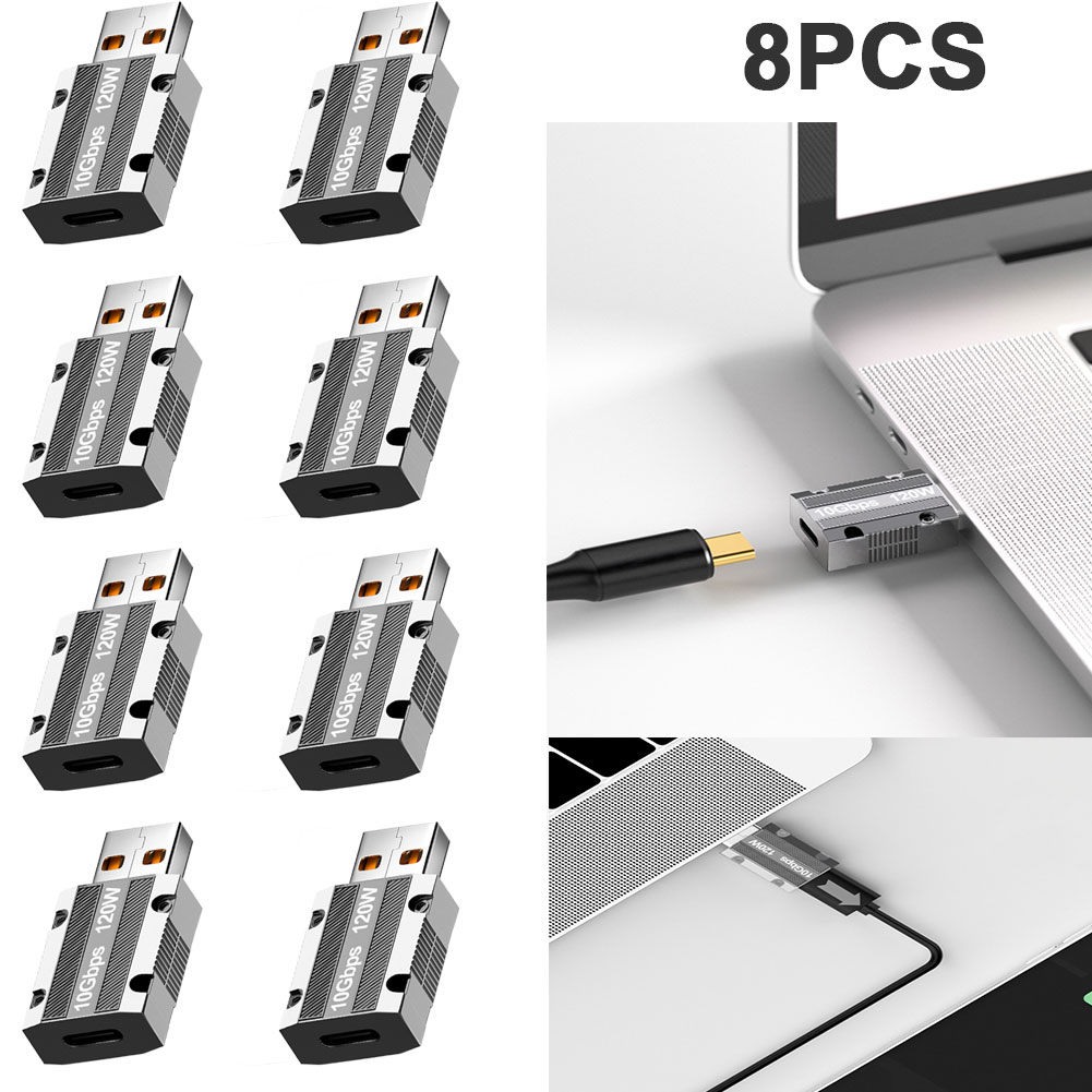 thumbnail image 1 of Adaptador de carga USB3.0 a tipo C 10Gbps de alta velocidad 120W para tableta y teléfono móvil, 1 of 9