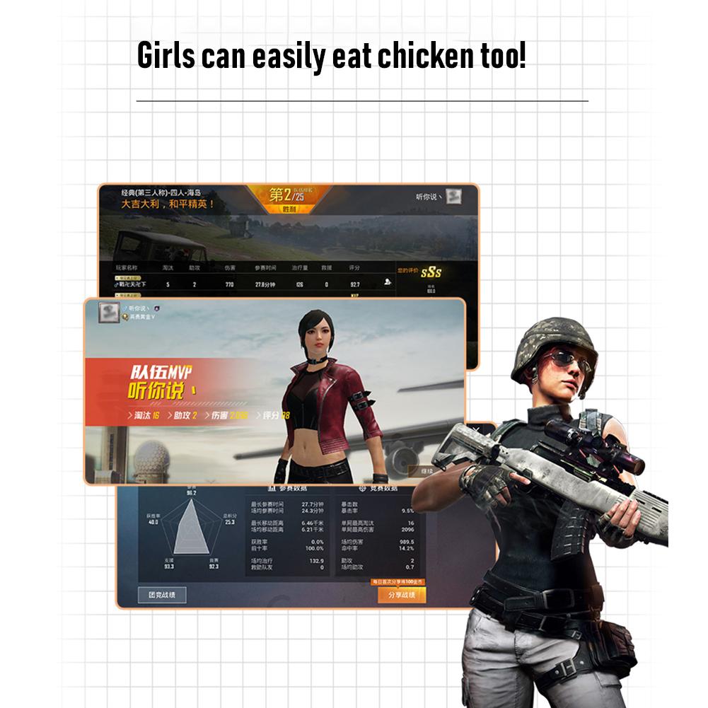 thumbnail image 2 of 1 par de disparadores de juego para teléfono, controlador móvil PUBG, tiradores de botón de Joystick, 2 of 7