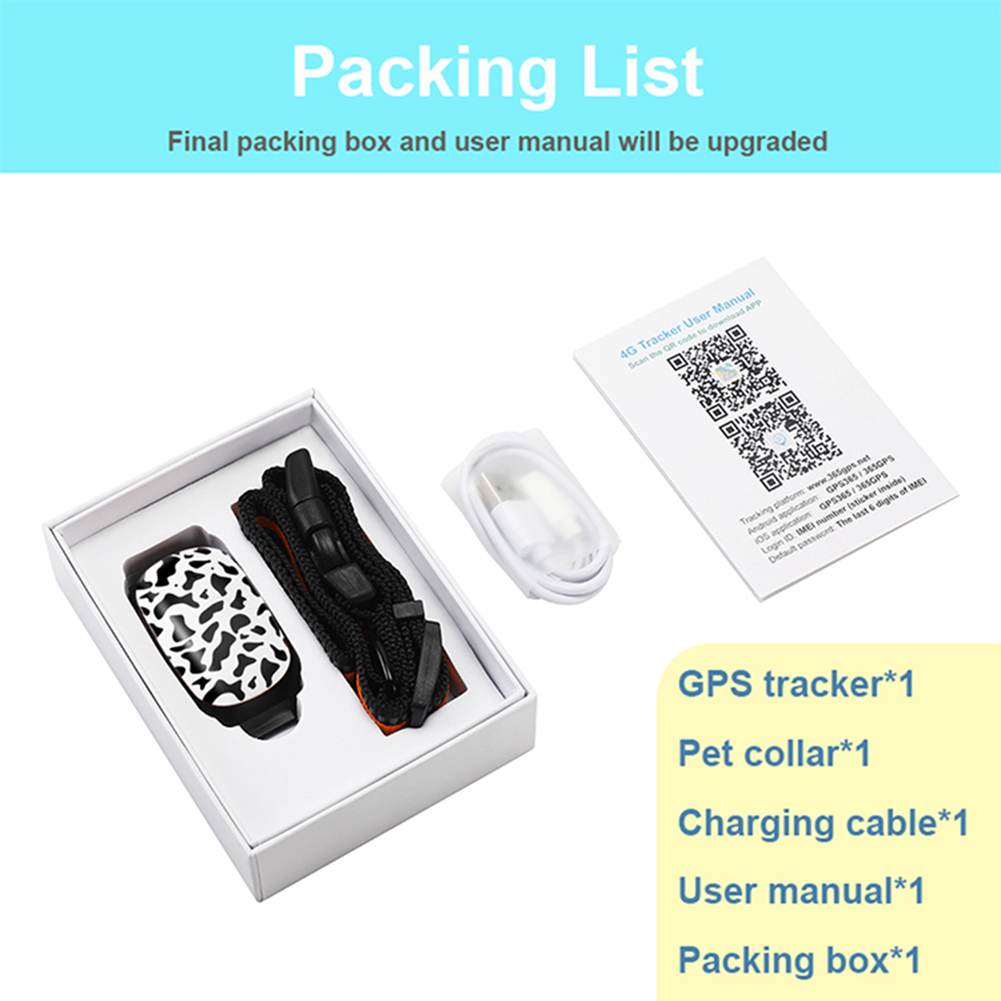 thumbnail image 2 of 4G Pet Locator Recargable Pet Tracker Dispositivo de collar inteligente para perros Gato Animales, 2 of 9
