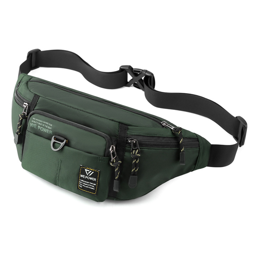 thumbnail image 5 of Bolsa de pecho para hombre, riñonera informal de nailon ajustable, accesorios para deportes al aire libre seguros, 5 of 9