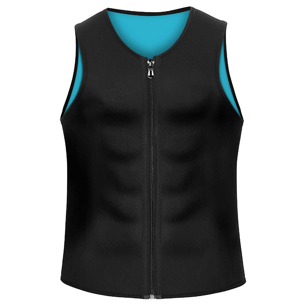 thumbnail image 3 of Fajas de neopreno para el cuerpo para hombres sudorosos que adelgazan la camiseta sin mangas deportiva para hacer ejercicio y hacer ejercicio, 3 of 9