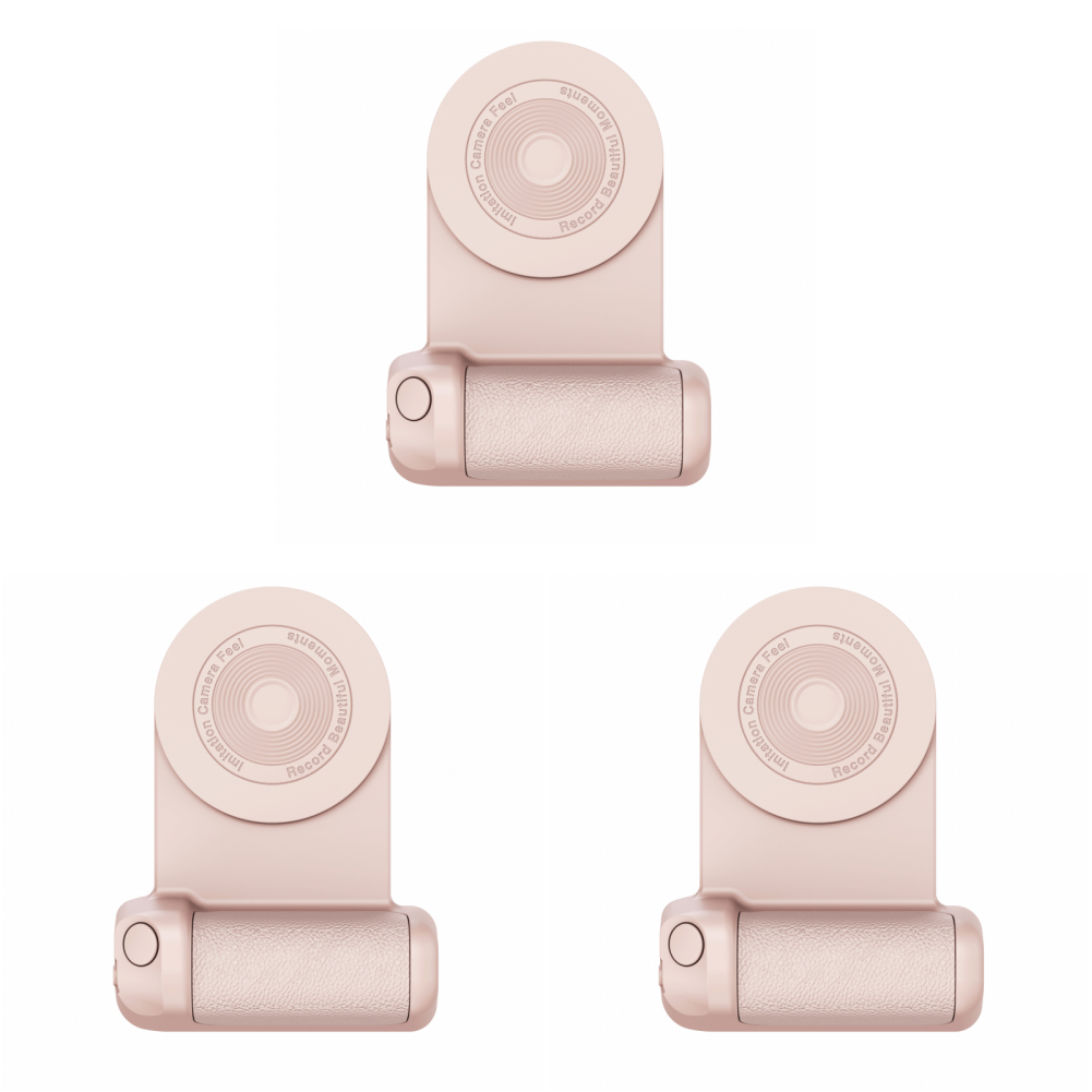 thumbnail image 3 of Soporte para teléfono selfie 3 en 1 compatible con Bluetooth para Android/iOS (rosa básico), 3 of 6