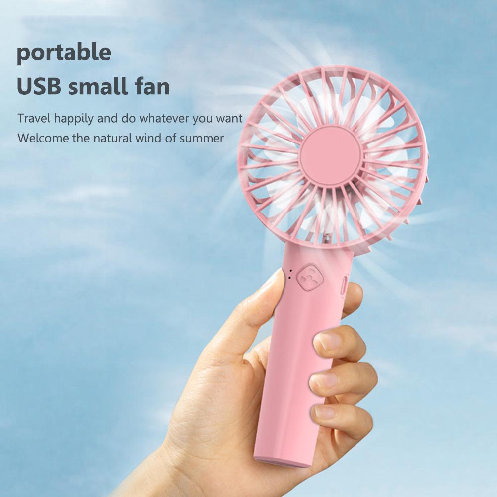 thumbnail image 3 of Mini ventilador portátil USB de mano Refrigeración por aire Ventiladores de carga potentes Rosa, 3 of 9