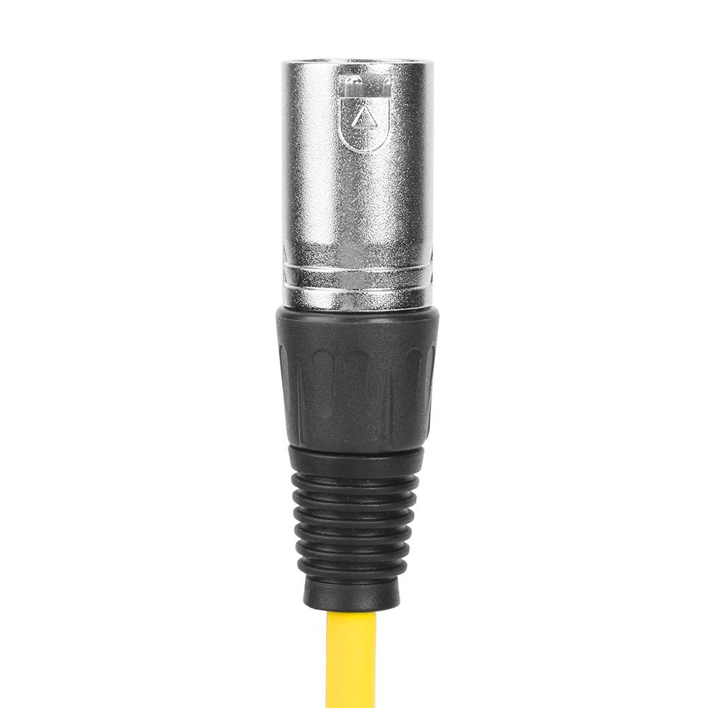 thumbnail image 2 of Cable XLR de 3 pines, a , 1 m, cable de micrófono blindado, amarillo, 2 of 9