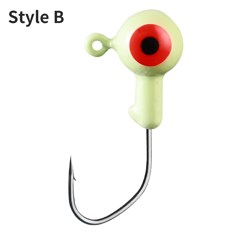 thumbnail image 1 of Anzuelo estilo B Jig Head 3D Eyes Jigging Head Señuelo Accesorios de pesca ( ) 30 piezas, 1 of 9