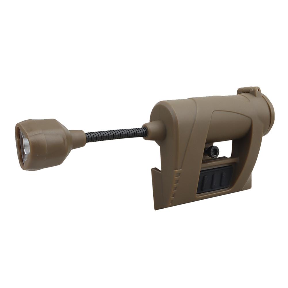 thumbnail image 2 of Equipo ligero Airsoft Casco Linterna Antorcha Ahorro de energía Caza (Tan), 2 of 9