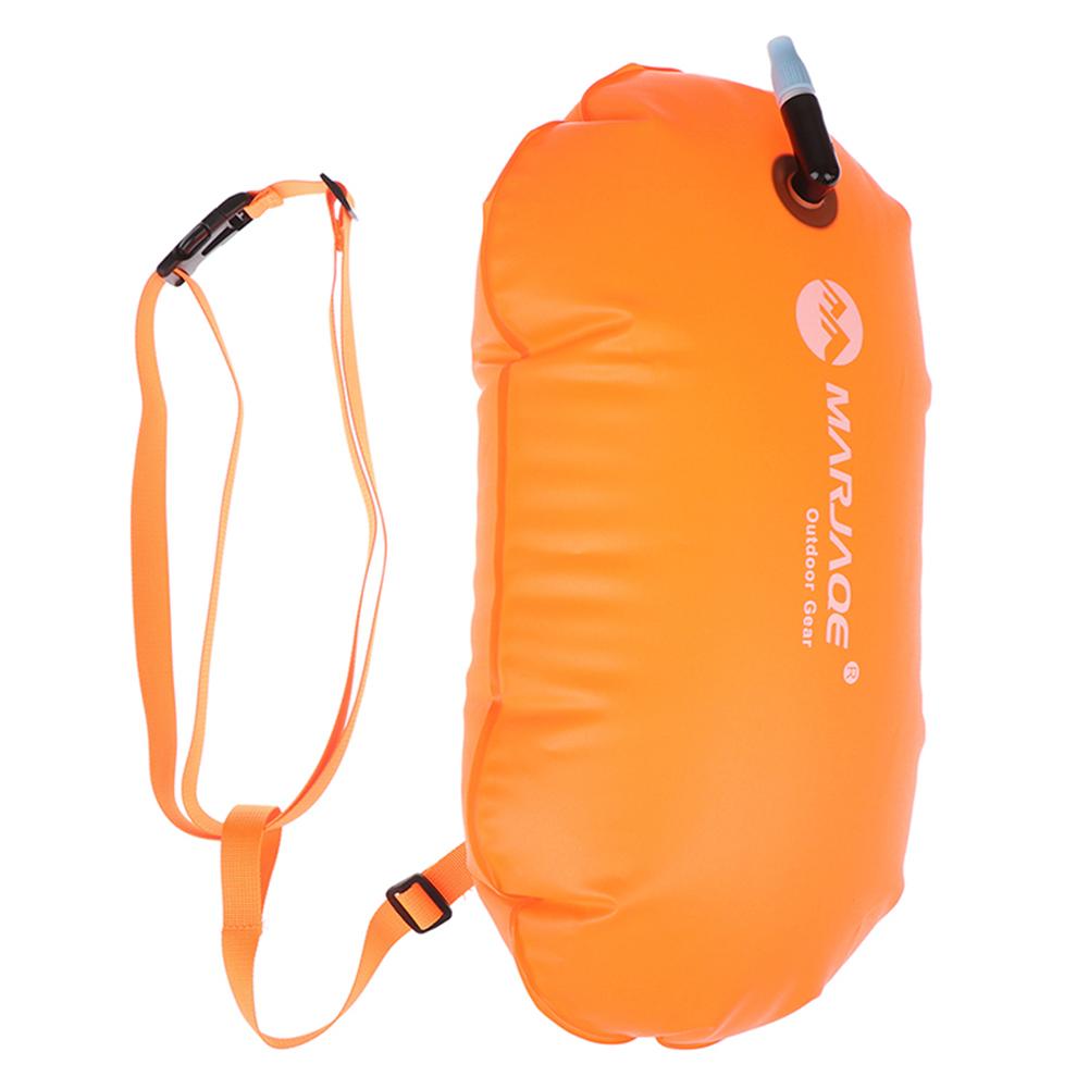 thumbnail image 5 of Flotador inflable para natación, bolsa seca al aire, boya de PVC, deporte acuático, naranja, 5 of 9